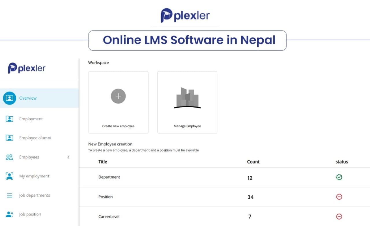 Plexler human resource management system image